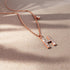 Solid 925 Sterling Silver Initial Crystal Personalised Alphabet Letter Necklace Rose Gold Filled